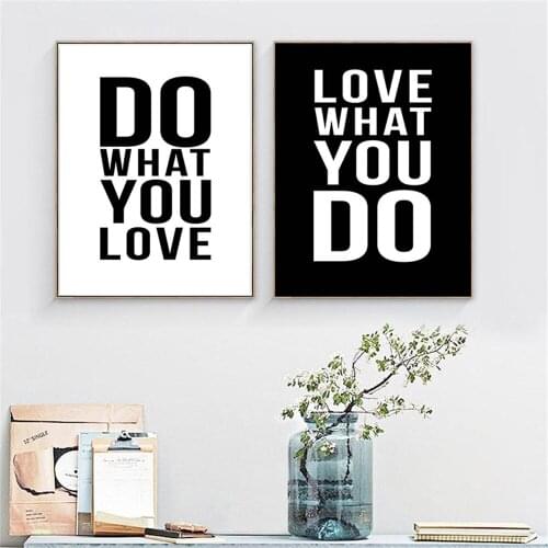 Inspiring Quotes Posters Nordic Painting Decoration Canvas Painting Wall Pictures For Living Room Classroom Home Decor