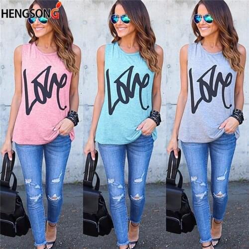 2020 Summer New Women T Shirt Long Letters Casual O Neck Sleeveless Fashion Loose Female Tank Tops