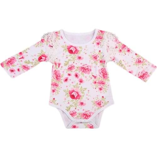 One Pieces Babies Clothing USA Newborn Baby Boy Girl Long Sleeve Print Jumpsuit Bodysuit Clothes Outfits