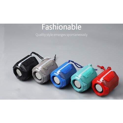Portable Bluetooth Speaker Colorful Light Wireless Bass Subwoofer Outdoor Speakers ABS Subwoofer Stereo Loudspeaker Music Box