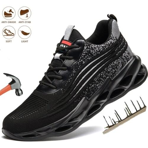 Indestructible Work Shoes Mens Safety Work Shoes Steel Toe Cap Work Boot Anti Puncture Protection Boots Outdoor Shoes