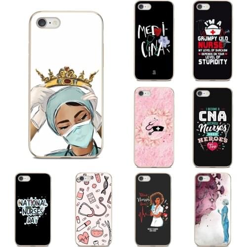 For HTC U11 U12 One M7 M8 M9 M10 A9 X9 E9 Plus Desire 530 626 628 630 816 820 Transparent TPU Covers Medicine Quote Doctor Nurse