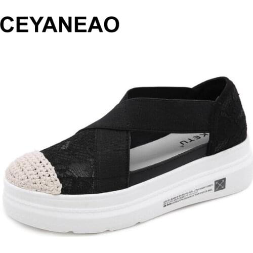 CEYANEAO2021 Summer New Ladies Sandals Women Fashion Solid Flat Thick Sandal Retro Rome Style Sandals Zapatos De Mujer