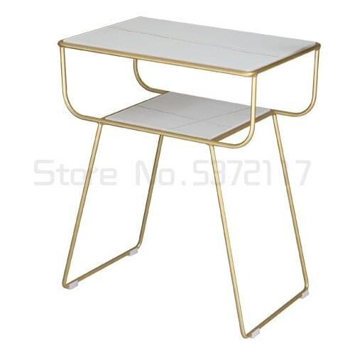 Nordic sofa rock board edge light luxury corner table simple modern living room small tea table bedside table