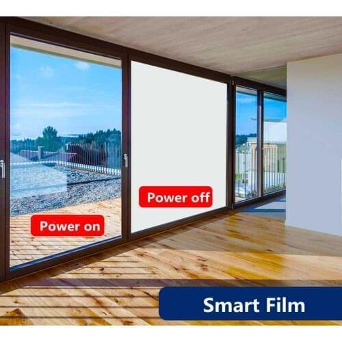 SUNICE Use for Building Glass Place Partition PDLC Smart Film Electric Smart Window Film Smart Switchable Slef-adhesive Film