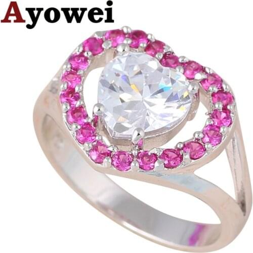 High Quality gold tone gold filled Crystal zircon Rings USA Size #6.5 #7 Fashion Jewelry KR28