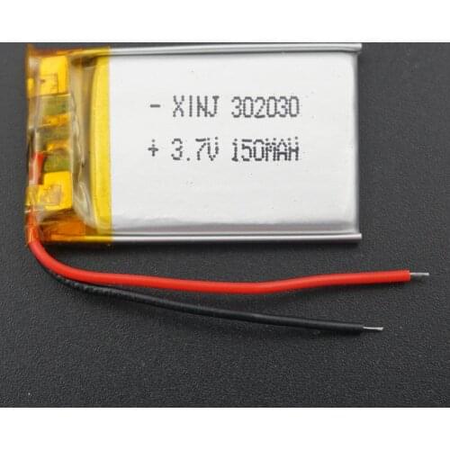 XINJ 3.7V 150 mAh li Lithium Polymer Battery Li po cell 302030 For DVC smart watches mp4 headphones bluetooth earphone speaker