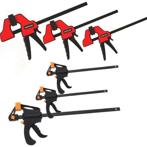 1pcs New and old F style bar clamp wood working tools quick grip F clamp 4-12 inch plastic carpentry clamps quick release