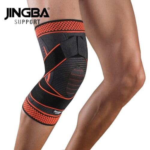 JINGBA SUPPORT 1PC Nylon Compression Knee Brace Sport Basketball Knee Pads Support Knee Joint Protector Rodilleras Drop Shipping