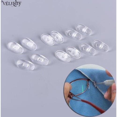 5pairs Fashion Vision Care Silicone Eyeglass Sunglass Glasses Nose Pads On Nose Pad Massage Health Care Anti-Slip Tools