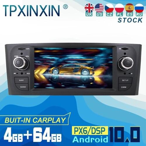 For Fiat Punto Linea 2005-2009 Android 10 Carplay Radio Player Car GPS Navigation Head Unit Car Stereo WIFI DSP BT