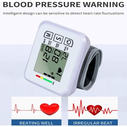 Automatic digital wrist sphygmomanometer measuring heart rate pulse meter sphygmomanometer