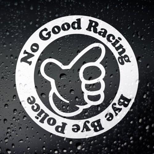 Black/Sliver No Good Racing Car Sticker Small/Big Size Removable Waterproof Window Body Decal CL661