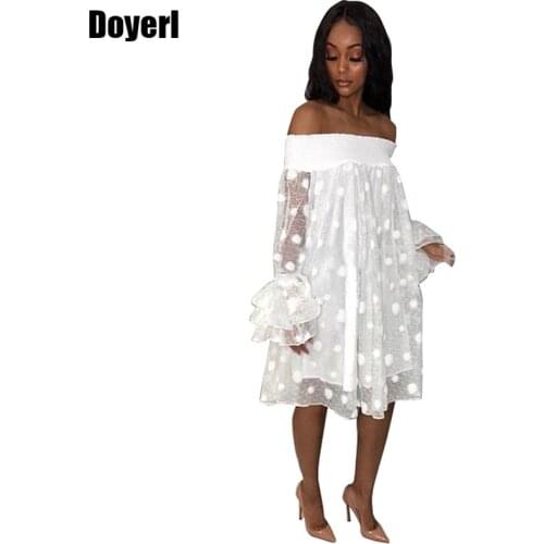 Doyerl Summer Polka Dot Dresses
