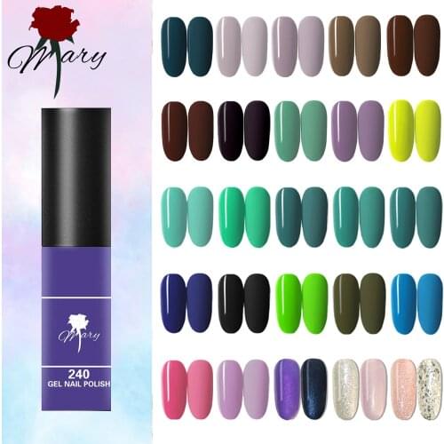 Rosemary UV Gel Nail Polish Nail Gel Varnish 5ml Manicure Long Lasting Nail Color Purple Series Gel Soak Off No Wipe
