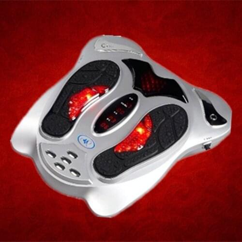 Electric Foot Massager Machine Heat Far Infrared Acupuncture Shiatsu Feet Massage Blood Circulation Device Body Physical Therapy
