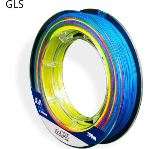 GLS High Quality Super Smooth 9 Strands 100M Japanese Design Multifilament Fishing Line PE Weave Line 3 Colors Optional