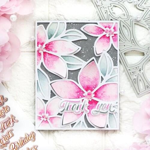 Nice Flower Set Backgrounds Metal Cutting Dies For Scrapbooking Craft Die Cut Card Photo Album Making Embossing Stencil