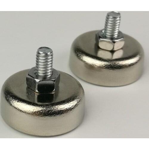 20pcs D20*7mm with M4 Neodymium N52 Magnet Powerful Multifunctional Fixed Suction Cup Magnets Sucker Magnetic Material Bases
