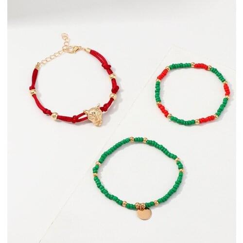 New Folk Style Multicolor Beads Series Hand-woven Bracelet