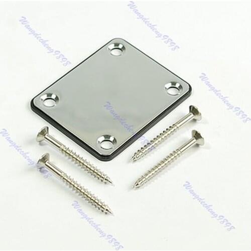 1Set Guitar Neck Joint Plate W/ 4 Screw For FD TL Chrome F20 21 Dropshipping
