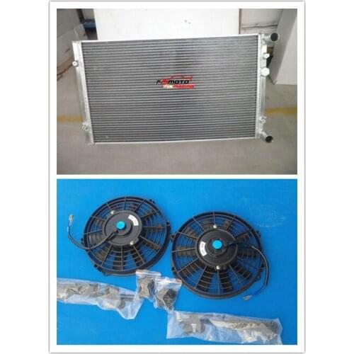 For VW Golf GTI/Bora MK4 IV and For Audi A3/TT Seat Leon/Toledo,1.8T Full Aluminum Radiator + FAN