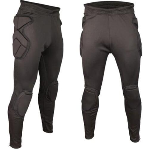 Professional Soccer Training Pants Sports Goalkeeper Kits Men EVA Sponge Slim Skinny Football Goal Keeper Shorts kneepad Protect