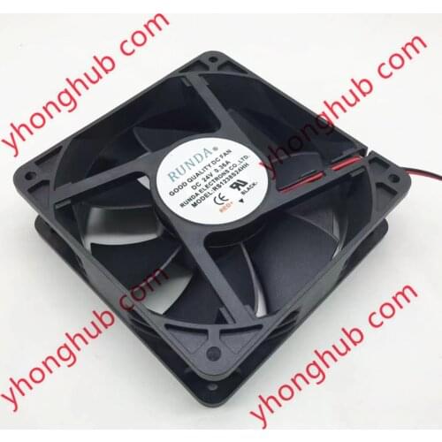 RUNDA RS1238S24HH DC 24V 0.36A 120x120x38mm 2-wire Server Cooling Fan