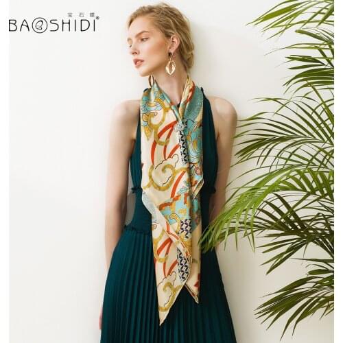 Butterfly spring, summer, autumn shawls silk and women business gifts scarf square mulberry silk scarves hangzhou silk