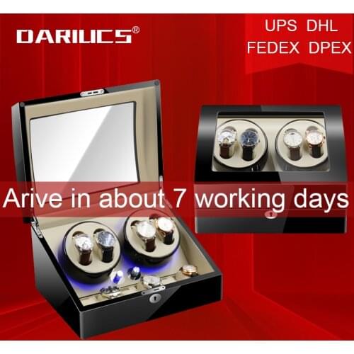 Watch Winder for automatic watches New Version 4+6 Wooden Watch Accessories Box Watches Storage collector