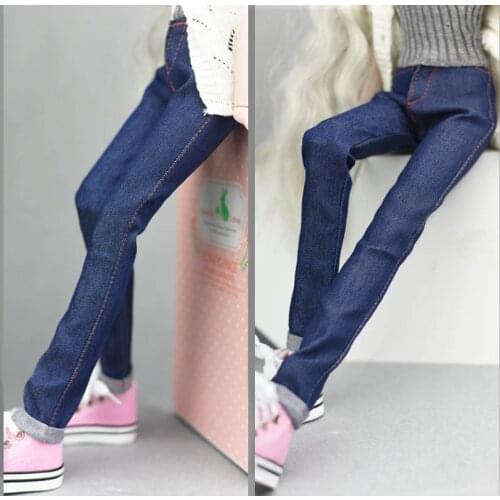 Blue Jeans Pants for 1/4 doll / Long Pants Outfits Trousers Clothes For 1/4 BJD SD Xinyi 40-50CM Doll 1:4 Doll Accessories