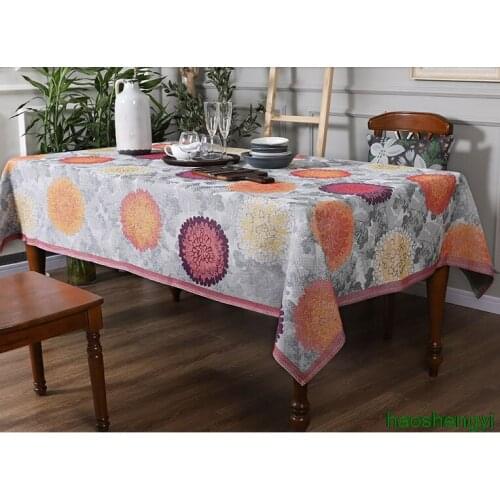American cotton tablecloth, idyllic Chinese dining tablecloth table flag