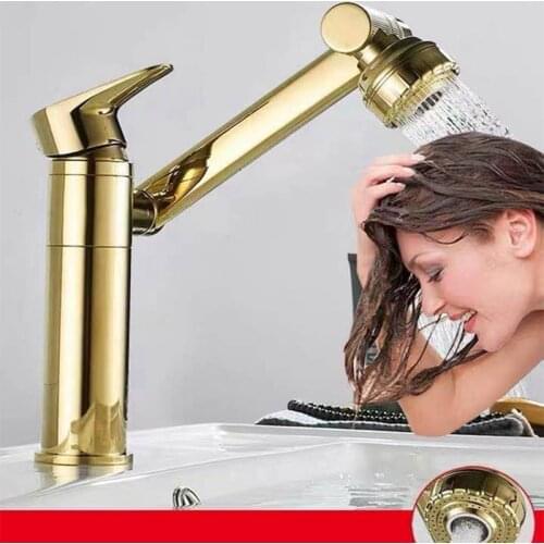 Bathroom Sink Faucet Universal Swivel Hot And Cold Water Outlet Basin Faucet Household Bathroom Kitchen Universal Water Taps