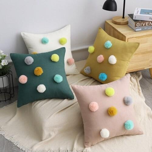 Cushion Cover Velvet Decoration Pillows for Sofa Living Room Car Housse De Coussin 45*45/30*50cm Decorative Pillows Home Decor
