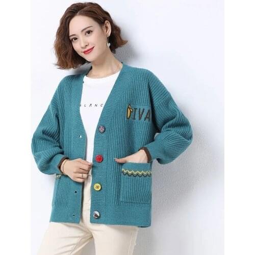 Sweet Short Loose Knitted cardigan Women Cute Pink jacquard weave Sweater Casual plus size 4XL Single Breasted Knitting tops