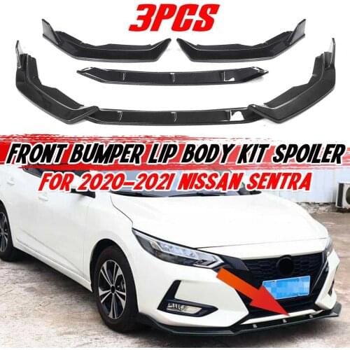 High Quality Car Front Bumper Splitter Lip Diffuser Chin Spoiler Deflector Lips Protector Cover For Nissan For Sentra 2020-2021