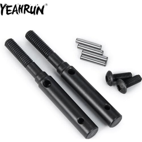 YEAHRUN RC Car Front Rear Portal Stub Axle Drive Shaft Lengthen 10mm for 1/10 Traxxas TRX4 RC Crawler Car Upgrade Parts