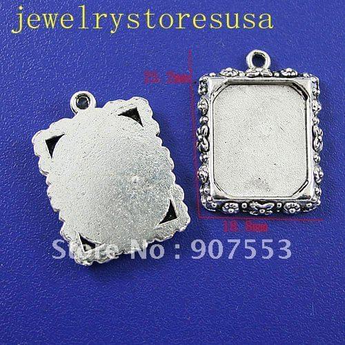 20pcs Tibetan silver picture frame charm H0315