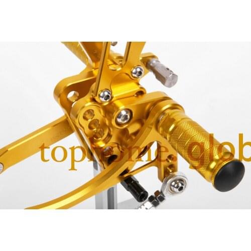 Free Shipping Motorcycle Golden CNC Rearsets Foot Pegs Rear Set For Suzuki GSXR1000 2005-2006 motorcycle foot pegs