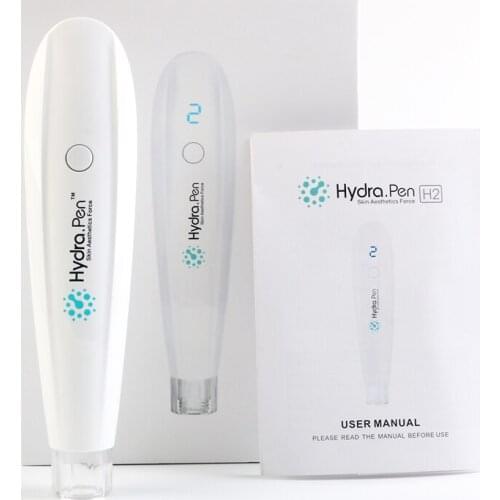 Wireless Hydra Pen H2 Professional Microneedling Pen Hydrapen Hydra Roller Pen Automatic Serum Applicator with 2 Cartridges