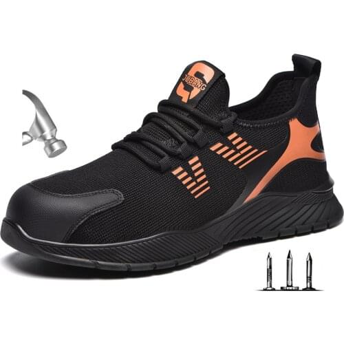 Dropshipping Men Women Work Shoes Steel Toe cap Safety Boots European Standard Anti-smash Anti-puncture Sport Shoes Safety Shoes