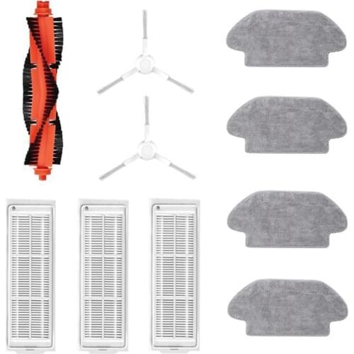 For Xiaomi Mi Robot Vacuum Mop Pro P Cleaning Robot ,Model: STYTJ02YM ,Main Side Brush + Hepa Filter + Mop Cloth