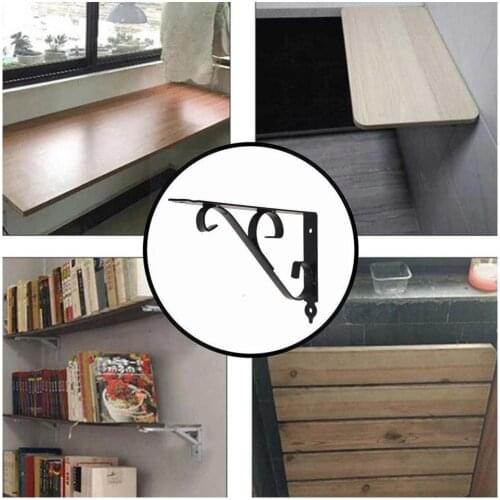 15cm Retro European Iron Triangle Bracket Thickened Shelf Right Angle 90 Desktop Bracket Degree Corner J4D1