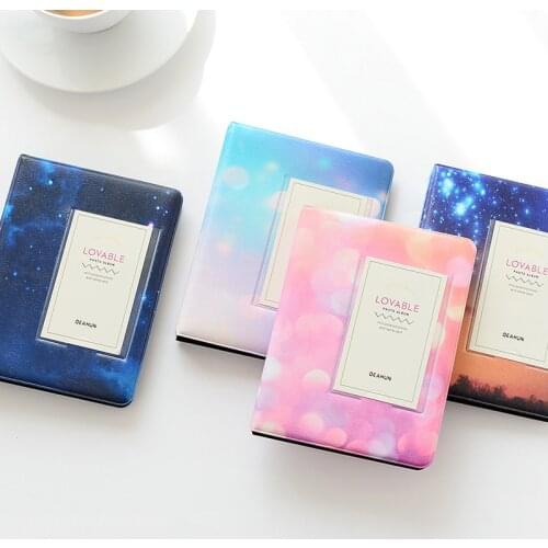 Los Fick 64 Pockets 3/5 Inch Sky Photo Book Album Book For Fujifilm Instax Mini 9 8 7S 90 70 50 25S