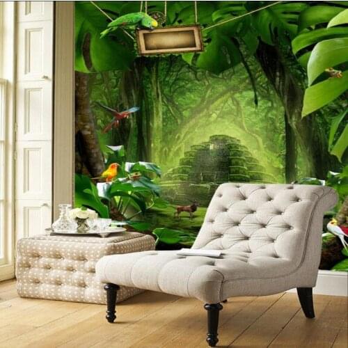 Custom mural Dream jungle deer forest living room backdrop decorative wallpaper custom high quality mural