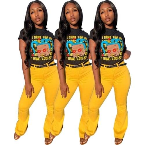 Summer o neck tops letter print black t shirt ladies short sleeve sexy tee tops femme LA5051