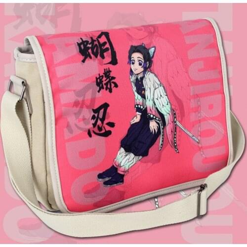 Anime Demon Slayer Satchel Cosplay Kamado Tanjirou Nezuko Canvas Messenger Shoulder Bag