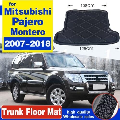 Cargo Liner Boot Tray Rear Trunk Cover Matt Mat Floor Carpet Kick Pad For Mitsubishi Pajero Shogun 2007 2008 2009 2010 - 2018