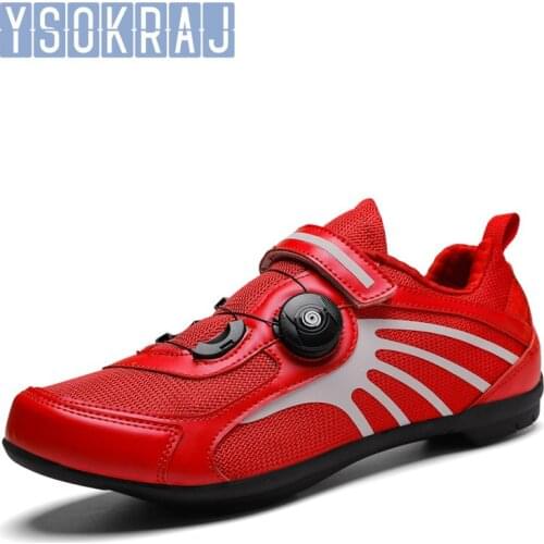 Women Men Road Riding Racing Shoes Outdoor Breathable Cycling Profession Bicycle Shoes Self-Locking Sport MTB Shoes Size 36-45