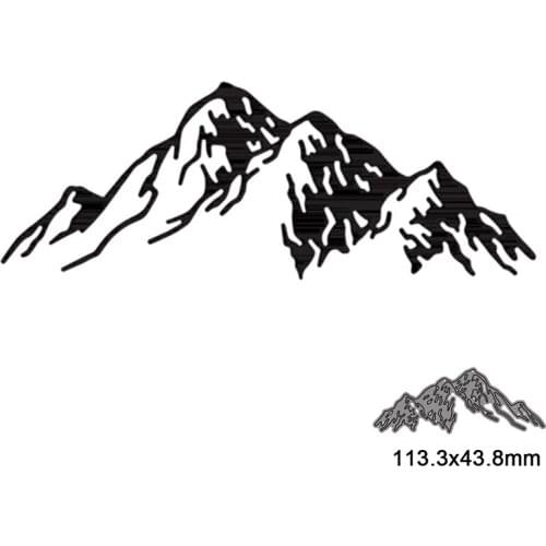 Metal cutting dies cut die mold Snowy Mountain decoration Scrapbook paper craft knife mould blade punch stencils